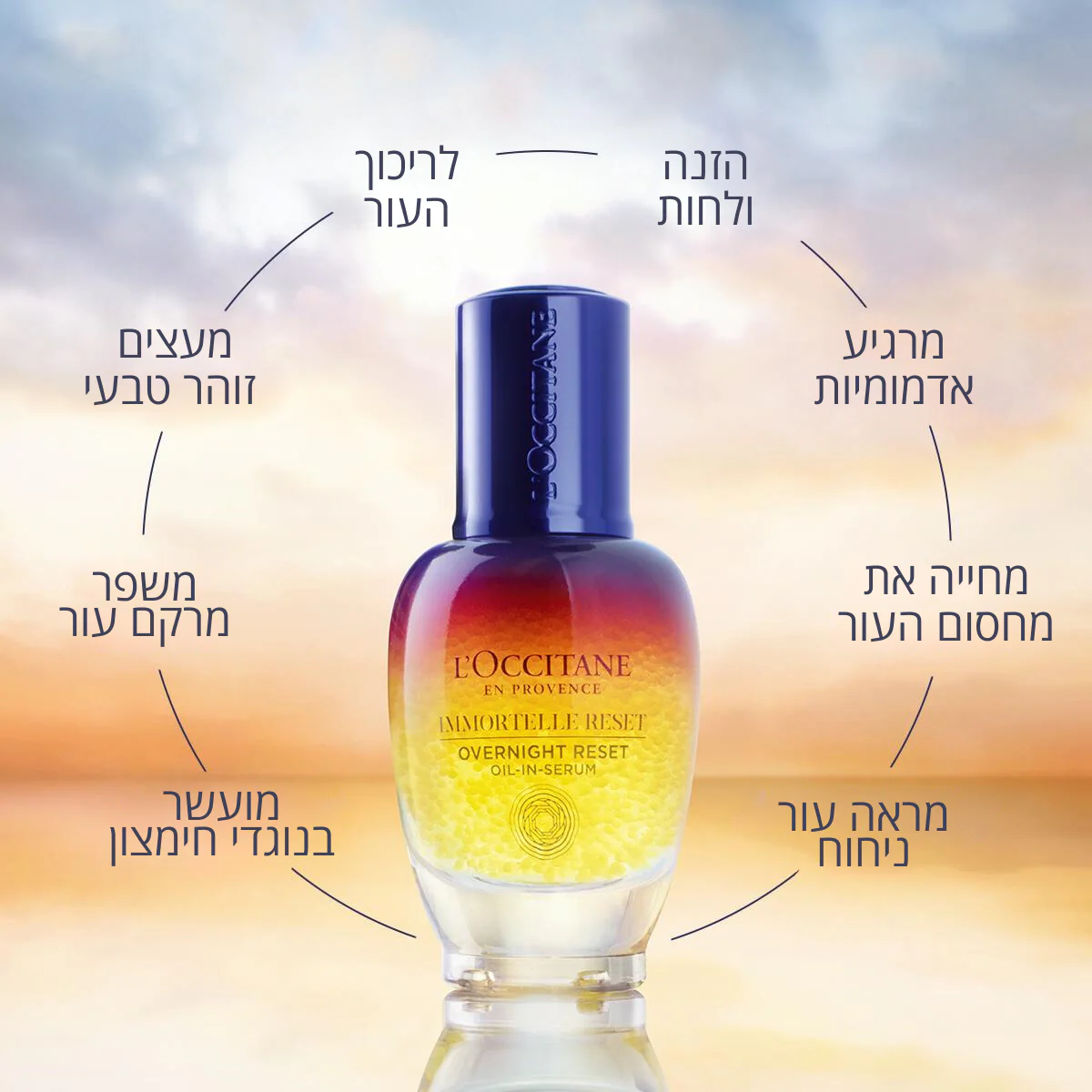 סרום לילה אימורטל Reset לטיפול בסימני עייפות - Image 4